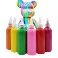 Colorworld Peinture acrylique pour coulage 100 ml grande capacité, 20 couleurs, non toxique, pour l'art fluide, pour débutants sur toile et papier