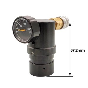 Regolatore di Pressione dell'Aria <span class=keywords><strong>HPA</strong></span> Paintball MR GEN2 Pressione di Uscita 40-200 PSI con Attacco US, Tubo e Manometro 300 PSI - Product Image 3