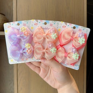 Fermaglio per Capelli Luminoso a Forma di Fiore in Plastica per Ragazze, Dolce Accessorio per Capelli a Fiocco Stile Cartone Animato per Adolescenti, Ritorno a Scuola - Product Image 1