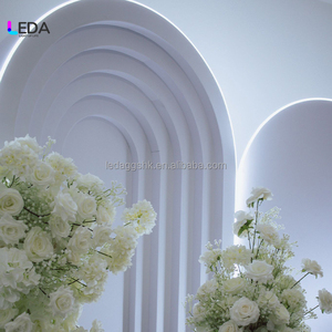 LEDA - Panel de Fondo de Acrílico Moderno para Bodas, con Tira de Luces LED, Decoración para Fiestas, Panel de Fondo de PVC para Eventos - Product Image 2