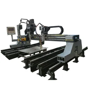 Gantry Type 5 Axis Plate Plasma Cutting Beveling Machine With True Hole Technology