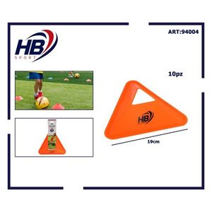 Équipement de football Orange 10PZ avec logo triangulaire sur disque - Product Image 3