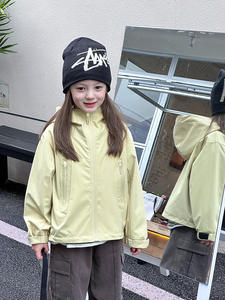 Chaqueta Cortavientos Impermeable de Poliéster Teñido para Niños, de Alta Calidad, Resistente, para 4.º Grado, Estilo Casual Holgado para Hombre y Mujer, Venta al por Mayor - Product Image 5