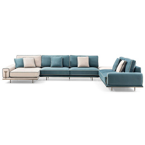 Living Room <strong>Sofas</strong> Furniture Modern Fabric Leisure <strong>Sofa</strong> Set Furniture Luxury Villa <strong>Sofas</strong> - Product Image 2