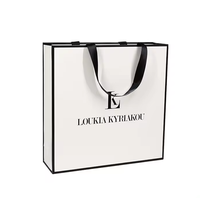 Sacs d'Emballage Personnalisés pour Shopping en Gros, en Papier Kraft Imprimé avec Poignées, de Luxe, Recyclables, pour Vêtements et Logos de Marques de Détail