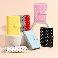 Carnet de notes en similicuir tendance avec pochette pour 100 enveloppes de budget, classeur à 6 anneaux A5, planificateur de budget avec poche