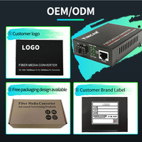 Convertisseur de média fibre optique Gigabit TiNCAM LC 20KM avec port SFP pour FTTH FTTB Fibre vers Ethernet Surveillance CCTV
