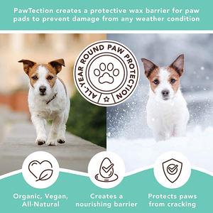 Crème <span class=keywords><strong>de</strong></span> protection à <span class=keywords><strong>la</strong></span> cire pour chiens et chats, hydrate et répare <span class=keywords><strong>les</strong></span> pattements gercés, prévient <span class=keywords><strong>les</strong></span> dommages causés par le pavé chaud, <span class=keywords><strong>la</strong></span> <span class=keywords><strong>neige</strong></span> et le sel, ingrédients naturels - Product Image 2