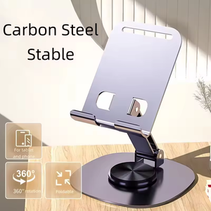 Thiết kế mới chống trượt 360 xoay kim loại điện thoại di động chủ Cradle đứng linh hoạt bàn đứng cho tất cả các điện thoại - Product Image 3