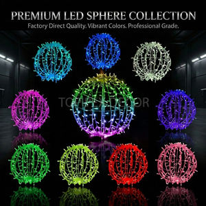 Nouvelles sphères lumineuses de Noël 3D personnalisées à LED RGB pour l'extérieur, décorations lumineuses suspendues pour arbres de Noël - Product Image 2