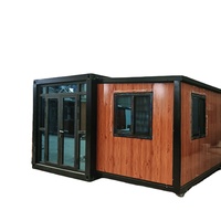 Maison conteneur extensible 20/40 pieds, cabine préfabriquée, 2-3 chambres, usage résidentiel, bureau étanche, bâtiment durable, appartement à panneaux sandwich EPS