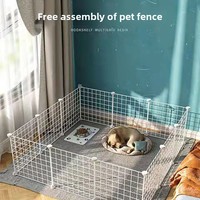 Clôture intérieure sécurisée en acier pour chiens et chats, enclos/villa pour petits animaux