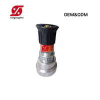 Nozel Selang Pemadam Kebakaran BSP 1.5/2 Inci Pengiriman Cepat, Multi Fungsi Semprotan Kabut Jet, Nozel Air Aluminium untuk Kabinet Hidran Truk Pemadam Kebakaran