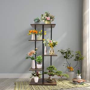 Patio Jardin Salon Balcon <span class=keywords><strong>Chambre</strong></span> à coucher 5 Niveaux Support pour Plantes Intérieur Métal Étagère à Fleurs Support pour Plantes - Product Image 2