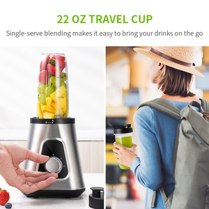 1500ML Atualizar Fruit Smoothie Blender com 22 OZ Travel Cup Aço Inoxidável Ice Sabre-Blades Máquina <span class=keywords><strong>Juicer</strong></span> Cozinha
