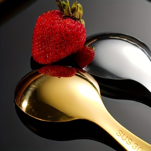 Juego de Cubiertos de Acero Inoxidable 304 con Acabado Espejo, Sostenible, para Picnic, Campamento, Viajes, Vajilla Portátil - Product Image 5