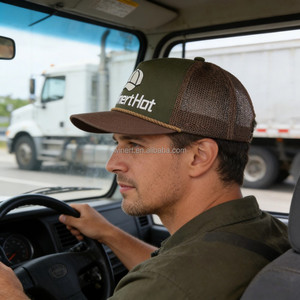 หมวกแก๊ปตาข่าย OEM สำหรับฤดูร้อน สไตล์แฟชั่น ทรง Trucker ปีกโค้ง ปักโลโก้ Richardson 112 เหมาะสำหรับปั่นจักรยาน กีฬากลางแจ้ง - Product Image 4