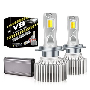 Nuevo Faro LED para Auto en Tres <span class=keywords><strong>Colores</strong></span>, Chip 4575 55mil, 200W, 40000LM, H4 9005 H3 9012 880, Lámpara Antiniebla Canbus, 6000K 4300K 3000K - Product Image 1
