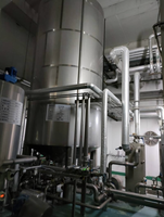 Filtre vertical à haute capacité en terre de diatomées pour une utilisation continue sur ligne de production