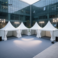 Tente Pagode 3x3 en Alliage d'Aluminium pour Mariages en Plein Air, Imperméable et Ignifuge, Idéale pour les Salons Professionnels