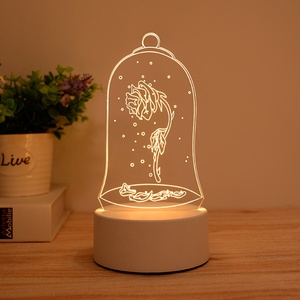 Lampe à illusion 3D LED personnalisée, décoration de chambre pour enfants, lampe de nuit LED 3D en acrylique avec batterie USB, lampe de table LED 3D, lumières 3D pour enfants, cadeau - Product Image 5