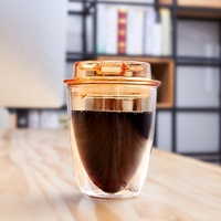 Gobelet à café réutilisable en Tritan à double paroi sans BPA de 320 ml avec couvercle et paille, forme œuf, isolation thermique 0-6 heures, idéal pour les fêtes
