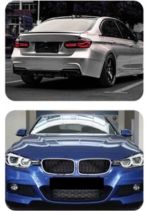Kit carrosserie complet style M-Tech pour BMW Série 3 F30 F35 2012-2019, comprenant pare-chocs avant et arrière et jupes latérales. - Product Image 6