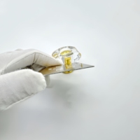 Autocollants modernes de bouteille d'eau de parfum de plaque signalétique en aluminium de qualité supérieure personnalisés emballage de pot de Oud cosmétique de parfum pour soins de la peau