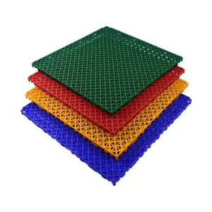 Portable Outdoor Basketball Court Flooring Plastic Basketball Court Floor Interlocking Floor Tiles