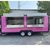 Café, restauration, churros, pizza, bar mobile, chariot à café, camion de nourriture, remorque alimentaire entièrement équipée, snacks, hot-dogs, frites