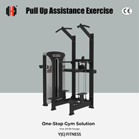 Machine de musculation assistée pour tractions et dips, série YJCJ K809, équipement professionnel de musculation pour salle de sport, conception 3D gratuite