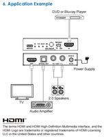 Extracteur audio HDMI 18Gbps avec mixage audio