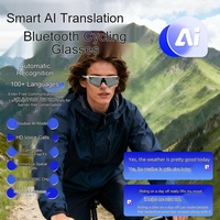 Gafas Inteligentes de Ciclismo con Bluetooth, Música, Traducción de Voz en Más de 100 Idiomas, Audio 2 en 1, Asistente IA