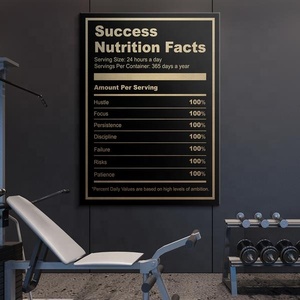 Nordic Astratto Motivational Poster Successo <span class=keywords><strong>Pittura</strong></span> A <span class=keywords><strong>Olio</strong></span> Su Tela Arredamento Della Camera Ingredienti Successo Immagini di Tela Stampata - Product Image 3