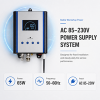 Digital Tyre Inflation System Portable 100psi Tire Monitor Metal Construction Automatic Shut LCD Display Emergency Light CE
