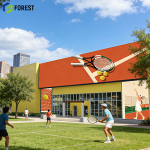 Estructura de Acero de Grado Industrial de Primera Calidad para Estadios, Instalación Deportiva Multiusos, Económica, de Bajo Costo y Alta Resistencia - Product Image 1