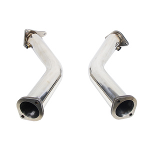 For Infiniti Q50 Q60 Nissan RZ34 VR30DTT 3.0T Lower Downpipes Upgrade Race Downpipes 3 Inch Test Pipe Exhaust Intercooler Kit - Product Image 3