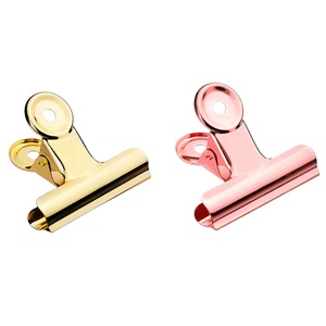 31mm Stainless Steel Metal Paper File Binder Clip Stationery Office Supplies Black Bulldog Clip