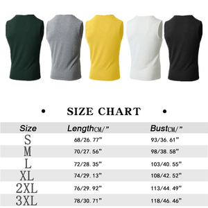 Débardeurs décontractés pour hommes en tricot à col en V, sans manches, couleur unie, légers, pour l'été et la plage, style basique - Product Image 6