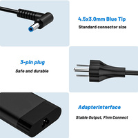 Cargador de 65W para Portátil, 19.5V 3.33A 4.5*3.0mm, Adaptador de Corriente CA para Portátiles HP Chromebook Serie 14 PA-1650-32HE 709985