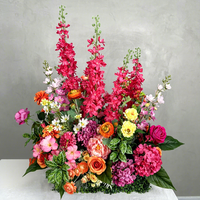 DKB Usine Vente en Gros Intérieur et Extérieur Décoration de Fleurs Artificielles de Mariage Haute Qualité Chemin de Fleurs Coloré pour Allée
