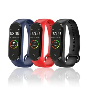 M4 Band 4 Fitness Tracker 0.96 OLED ekran nabız monitörü bilezik etkinlik Tracker hava durumu akıllı saat