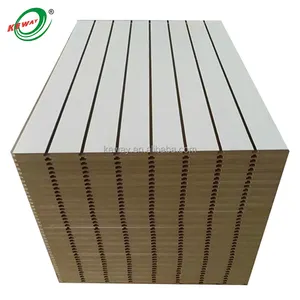 Factory Direct Sale Melamine Grooved Slatwall Slot MDF Board For Display