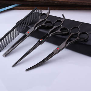 Trasporto di goccia forbici per animali domestici pettine per toelettatura per cani strumento per tagliare i capelli in acciaio inossidabile per animali domestici - Product Image 4