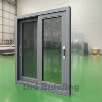 Ventanas corredizas de doble acristalamiento de aleación de aluminio con diseño insonorizado para hoteles y sótanos exteriores Precios de fábrica