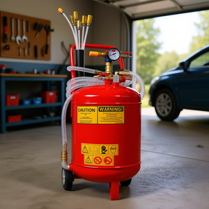 Extracteur de liquides professionnel portable 10L avec jauge pour vidange d'huile usagée de garage Anti-F - Product Image 2