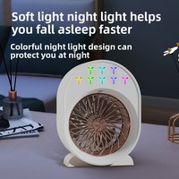 Nouveau Ventilateur Rafraîchisseur d'Air Mini USB Rechargeable 2026 avec Humidificateur à Brume, Climatiseur Portable de Bureau à Refroidissement par Eau