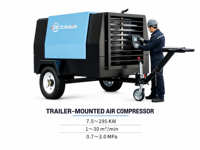 Compresseur d'air diesel rotatif industriel haute pression à vendre