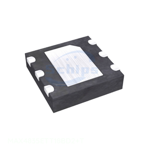ไอซีแบบแผ่น 6 WDFN Exposed Pad ชนิด REG LINEAR 1.8V 250mA 6TDFN มีสินค้าในสต็อก MAX4835ETT18BD2+T ชุดอุปกรณ์จัดการพลังงาน (PMIC) ชิ้นส่วนอิเล็กทรอนิกส์ - Product Image 1