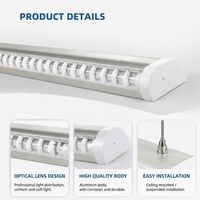 Plafonnier linéaire LED moderne XINDECO 48W 40W à haut rendement lumineux, éco-responsable, 120cm 150cm, luminaires de bureau, garantie 3 ans